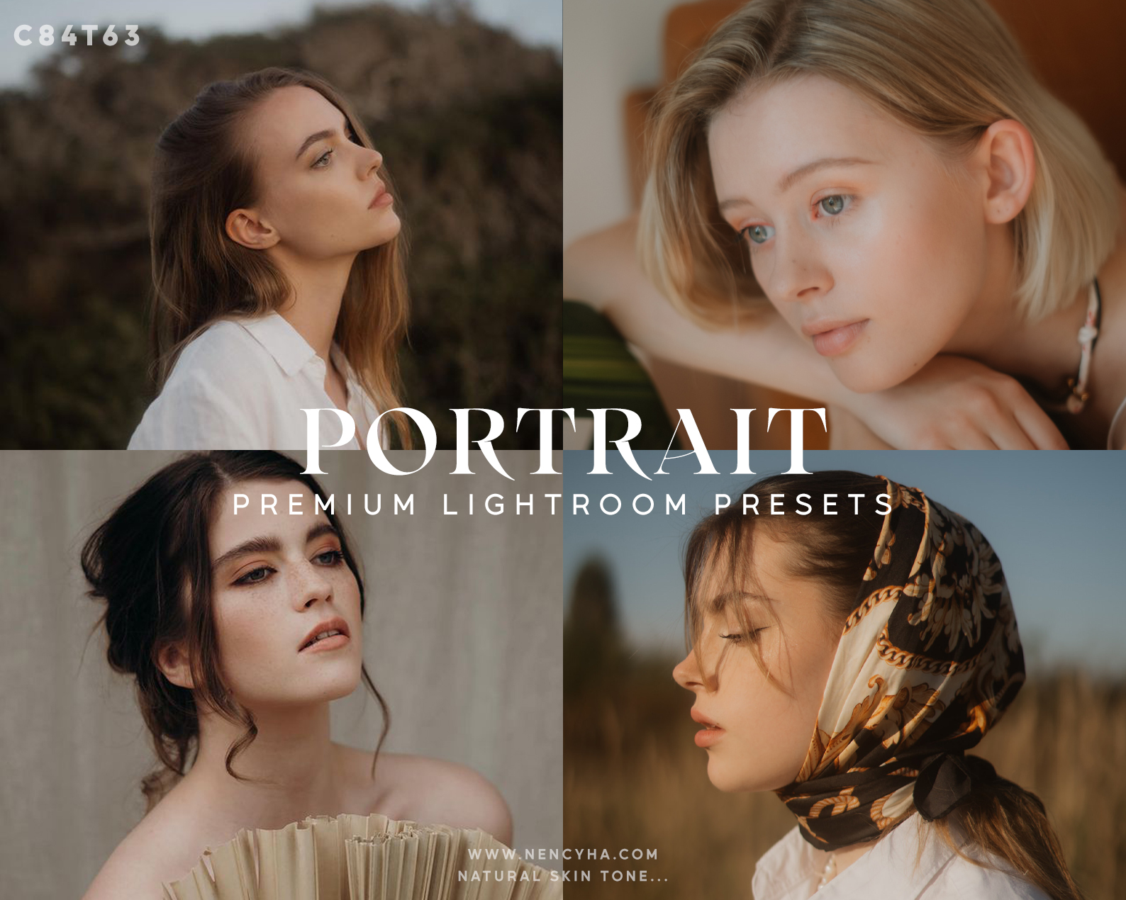 Gói Preset + Brushes Chuyên Nghiệp Dành Cho NAG Chân Dung Với Tone Màu Da Mềm Mại Tự Nhiên (XMP/ACR, DNG, LR) 1 C84T63 COVER