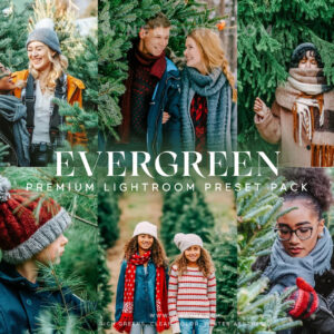 Christmas Presets — Rich Greens, Clean Color, Winter Aesthetic Presets, Evergreen Preset Collection (xmp/acr, lr, dng) G18R23