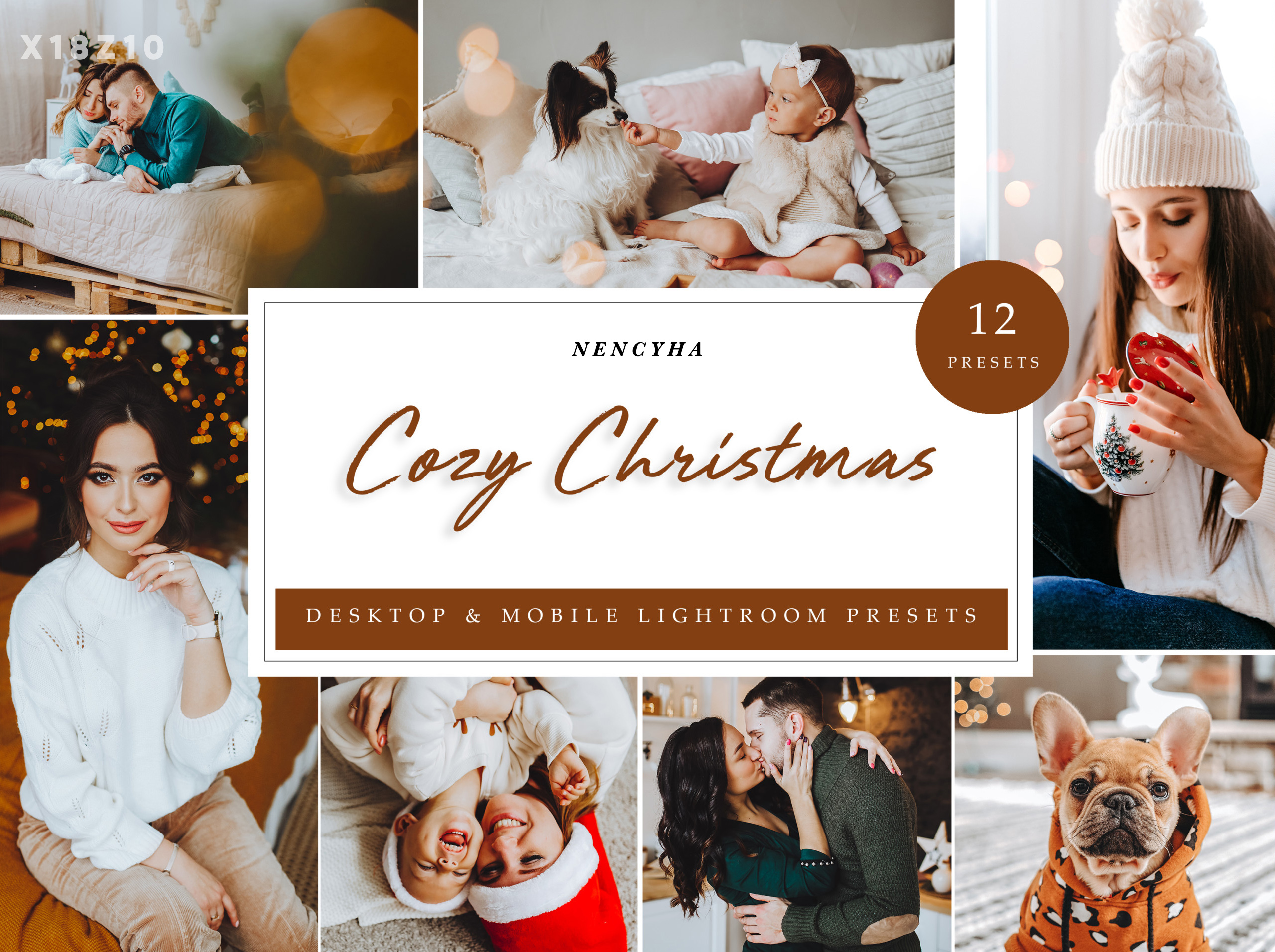 12 x Lightroom Presets, Cozy Christmas Presets, Interior Presets (xmp/acr, dng, lr) X18Z10 1 cozy christmas presets interior presets warm presets