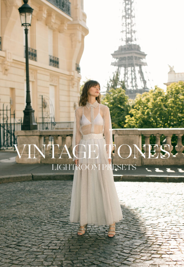 Lightroom Presets - Vintage Tones Set – 15 Tone Màu Cổ Điển Lấy Cảm Hứng Từ Thời Trang (xmp/acr) 1 msvy.com lightroom presets vintage tones se 3