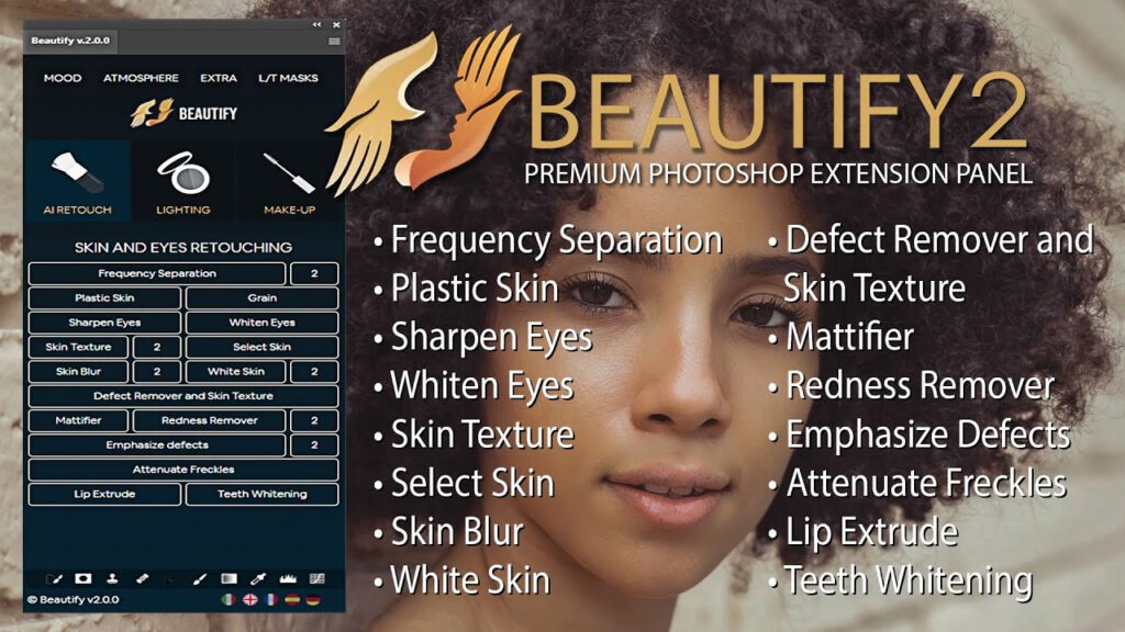 Chia sẻ Beautify v2 – Premium Retouch Panel – Tool Retouch Ảnh Nhiều Chức Năng 1 Beautify v2 – Premium Retouch Panel