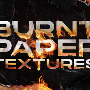 Creative Market - Visual Fear - Torn and Burned Paper Textures – Bộ Texture Giấy Cháy Rách Ấn Tượng Dành Cho Thiết Kế (PSD, PNG) T65V81