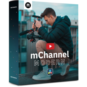 MotionVFX - mChannel Modern DVR – Trở thành chuyên gia YouTube với gói hoàn chỉnh DaVinci Resolve (drfx) D79Y12
