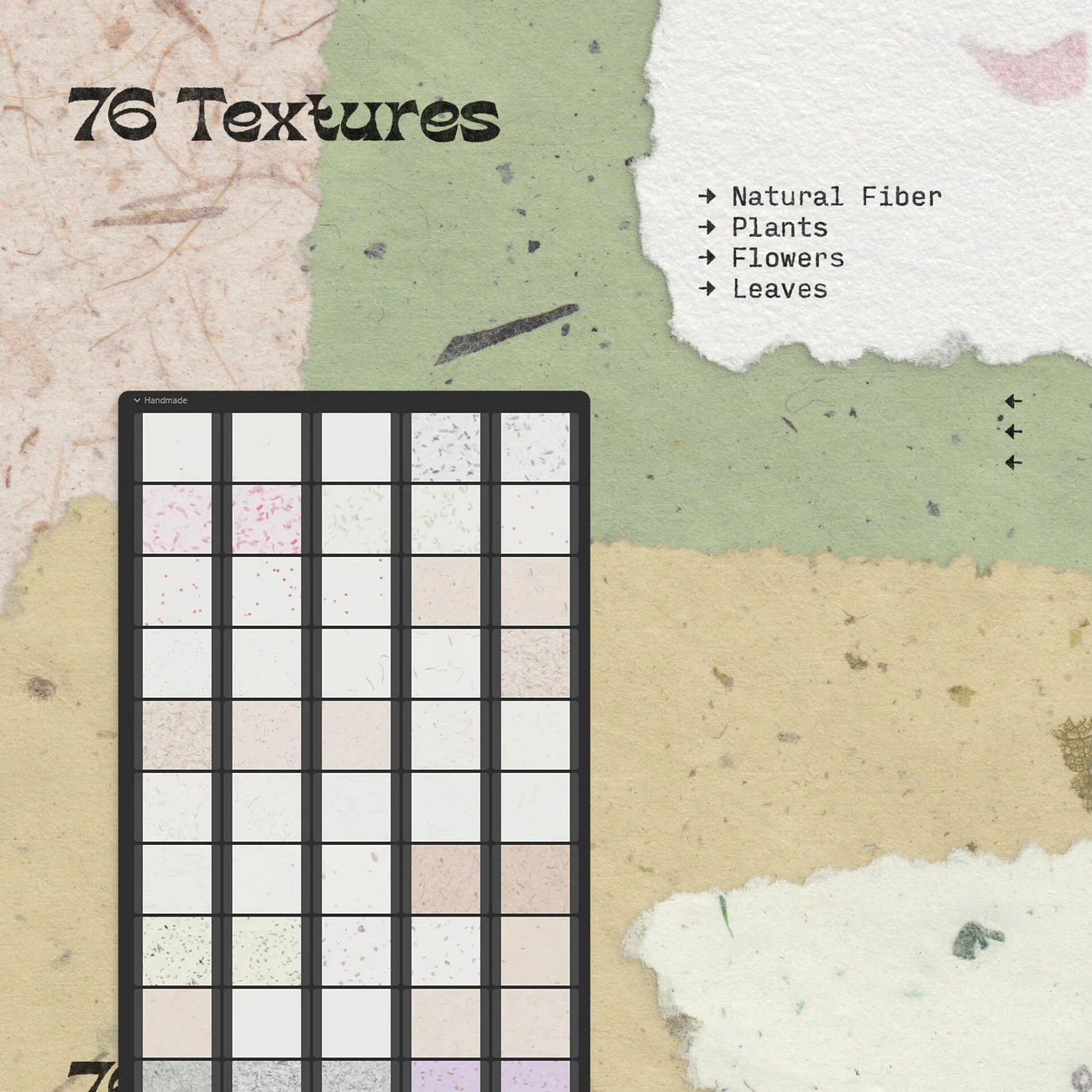 Bracken - Handmade Paper – Bộ Sưu Tập Overlays & Textures Giấy Thủ Công (JPG / PAT) T77C96 2 bracken handmade paper bo suu tap overlays textures giay thu cong 0