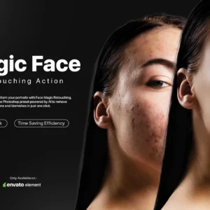 Magic Face Retouching – Chỉnh sửa khuôn mặt kỳ diệu với gói Photoshop Action Face Magic Retouching (atn) A76V35