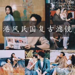 Bộ Sưu Tập Preset 4 Tone Màu Preset Phong Cách Điện Ảnh Hồng Kông Cổ Điển (xmp/acr) A90H76