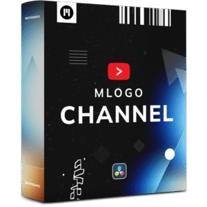 MotionVFX - mLogo Channel DVR – Gói 50 hình ảnh động logo nổi bật bắt mắt dành cho DaVinci Resolve L84Y80
