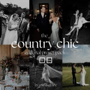 Zach & Grace – Country Chic Preset Pack — Bộ sưu tập Preset mang diện mạo biên tập cho mọi đám cưới của bạn (xmp/acr) X105X93