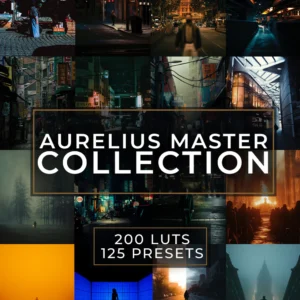 Aurelius Master Collection - 125 Presets & 75 LUTs — Bộ sưu tập hơn 125 Preset và 75 LUTs Siêu ấn tượng và nhiều phong cách độc đáo (xmp/acr, cube) T114X40