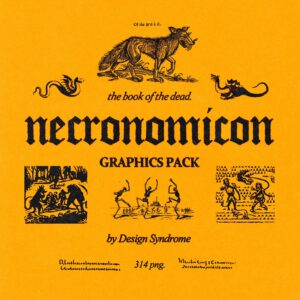 Design Syndrome - Necronomicon Graphics Pack — Gói đồ họa Necronomicon (png) C111X45
