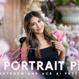 Pretty Presets – Pretty AI Portrait Pro Col — Bộ sưu tập Lightroom Preset AI màu sắc chân thực và phong cách tối giản hiện đại dành cho ảnh chân dung (xmp/acr) R113Z99