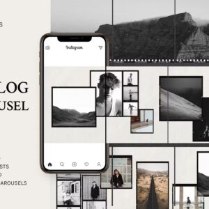 Analog - Carousel Post Templates — Mẫu instant camera films Film Frames(PNG) X116R45