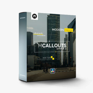 MotionVFX - mCallouts Simple 2 DVR — 50 chú thích tối giản cho DaVinci Resolve (drfx) X116R60