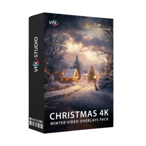 VfxStudio - Christmas 4k Winter Video Overlays Pack — Bộ sưu tập Overlay 4K Mùa Giáng Sinh (mp4) O119P10