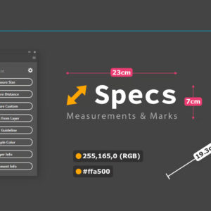 Specs - Custom Measures & Marks — Plugin đo kích thước và khoảng cách trong Photoshop (ccx) Y127Z85
