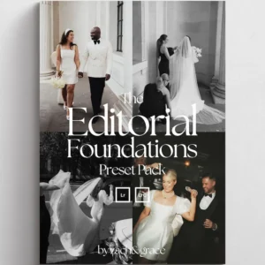 Zach & Grace - The Editorial Foundations Preset Pack — Bộ Preset Lightroom Nhiếp Ảnh Cưới Phong Cách Tạp Chí (xmp/acr) R126X49