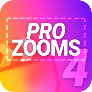 Pro Zooms For Final Cut Pro - Gói Plugin thu phóng chuyên nghiệp dành cho Final Cut Pro U138E29
